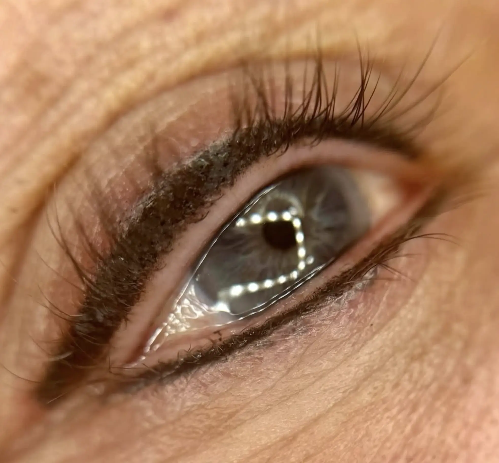 lash line post-tattoo